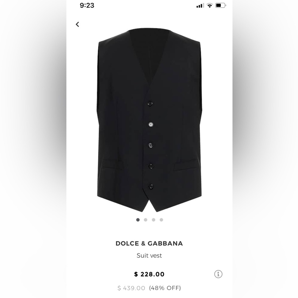 Dolce & Gabbana Vest, Authentic
